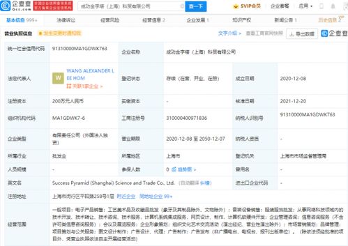 王力宏公司全资入股成功金字塔科贸公司 项目策划与公关服务的战略布局